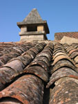 Tiles on roof