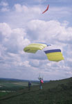 Paraglider takeoff
